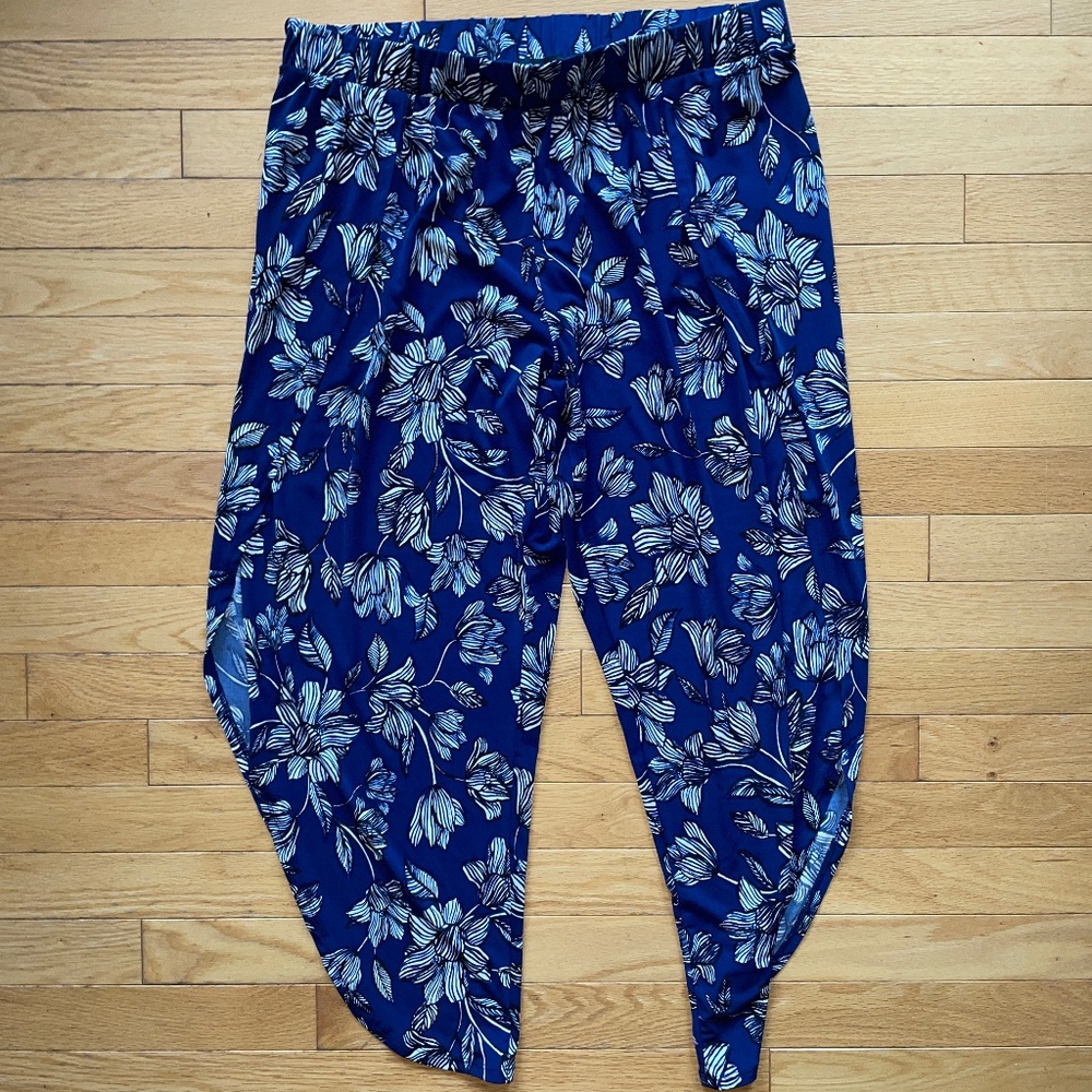 Brand New 1. State tulip-Hem Floral Print Pants